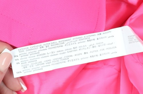 Blazer rosa para mujer Zara, talla 8, solapa de muesca, dos botones - Imagen 4 de 12