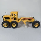 Vintage Tonka Road Grader Toy Truck Trax Pressed Steel Metal Yellow 70s