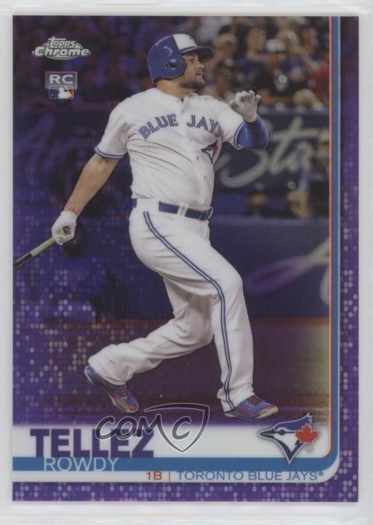 2019 Topps Chrome Purple Refractor 192/299 Rowdy Tellez #2 i4v