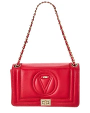 Valentino By Mario Valentino Alice Signature Leather Shoulder Bag Women's Red