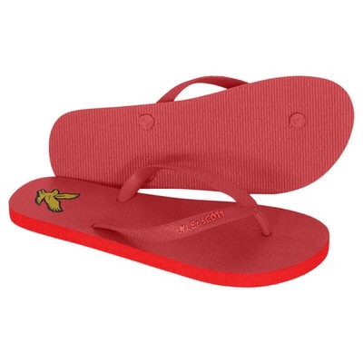 Lyle & Scott Herren Adler Logo Gummi Sommer Strand Flip Flop Sandalen