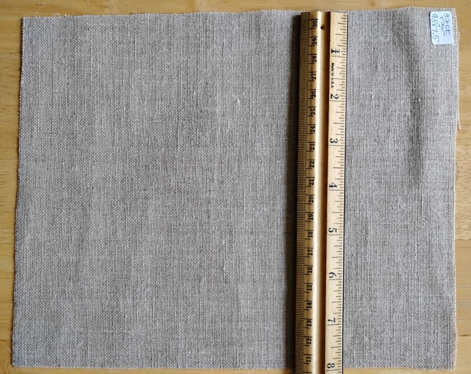 Linen ~ 6 Piece 32ct Assorted CrossStitch/Needlework Fabric LOT - Neutral Colors - Image 4 of 4