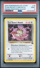 2000 POKEMON PROMO BLACK STAR POKEMON LEAGUE #18 TEAM ROCKET'S MEOWTH PSA 9