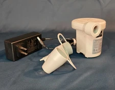 Intex Quick-Fill Electric Air Pump 120V AC w/ 3 Nozzles Inflatable Bed Pool Used