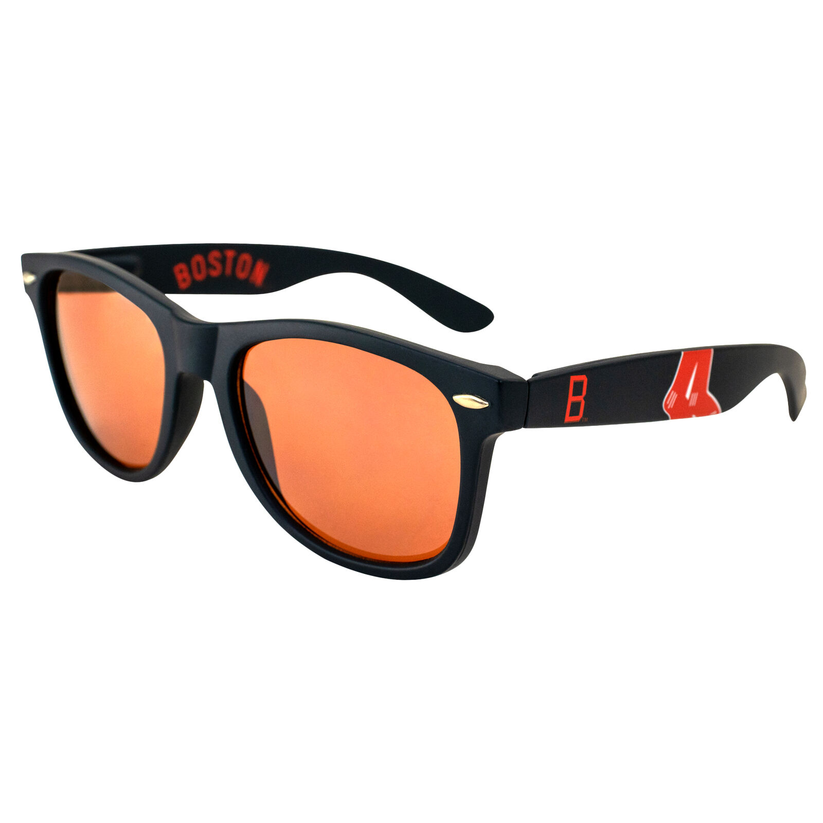 BOSTON RED SOX RALLY SUNGLASSES HD AMBER DRIVING LENS BY MAXX EYEWEAR