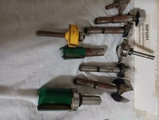  MY COLLECTION OF USED ROUTER BITS WHITESIDEAND OTHERS