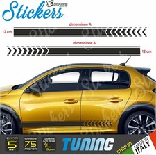 2 Adhesive Side Stripes Universal Car Tuning Arrows Mod 4