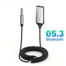 Bluetooth Audio Receiver Car Adapter USB Wireless Car USB to 3.5mm Jack Mic