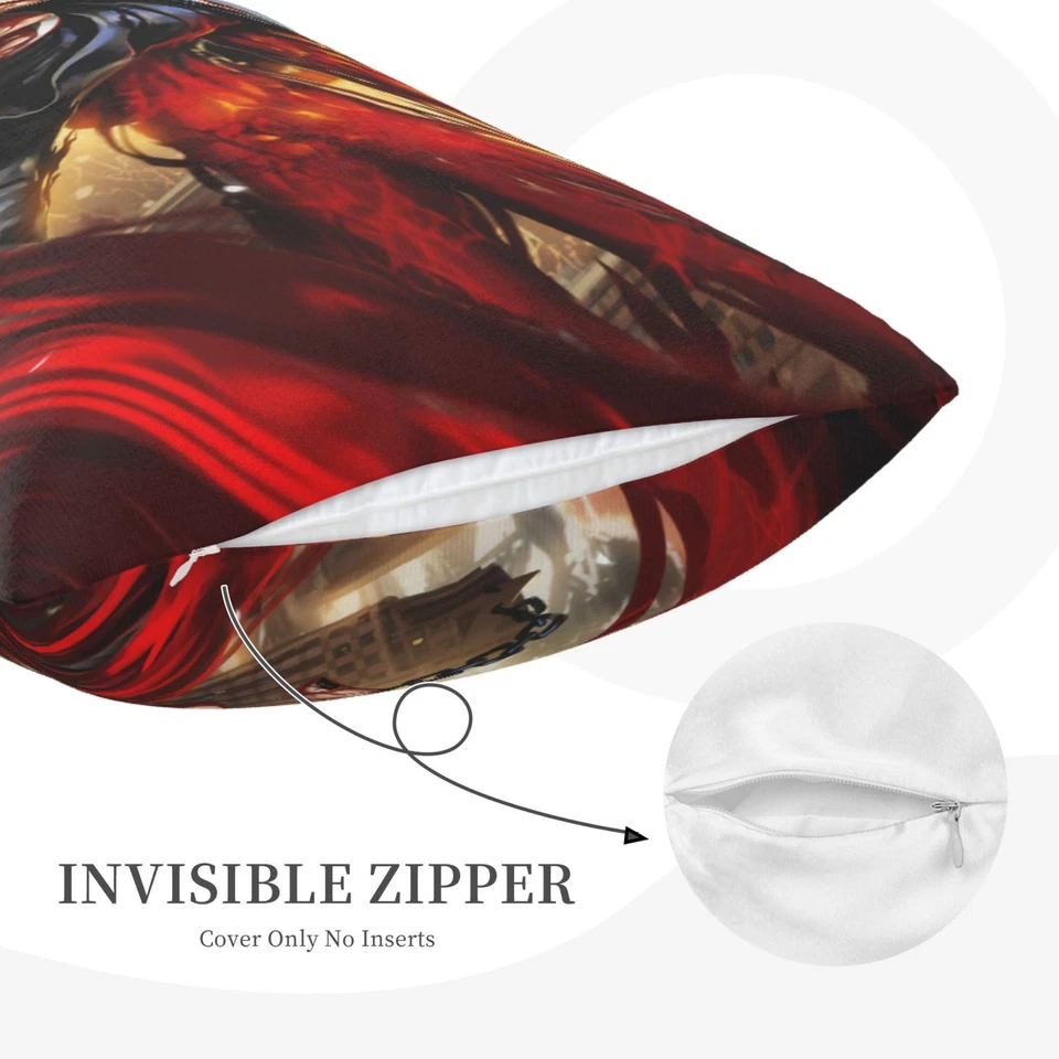 Funda de almohada Tokyo Ghoul anime niños dibujos animados para piel de cabello funda de almohada con cremallera Foto 4 de 4