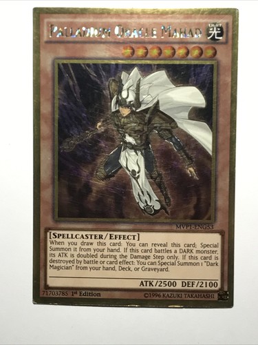 Yugioh - Palladium Oracle Mahad MVP1-ENG53 1st Edition Gold Rare