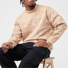 Jordan Essentials Festive Fleece Pullover Sweater NWT