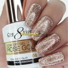 Cre8tion Rose Gold GelColor Nail Polish 0.5fl.oz GelColor Rose Gold #08