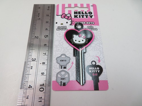 Hello Kitty Heart Kwikset KW1 House Key Blank / SR 12 Sanrio Licensed - 第 1/3 張圖片
