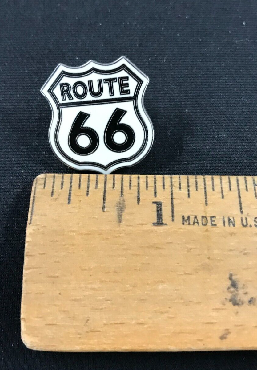 PD Pinnacle VTG Route 66 Sign Enamel Pin 7/8