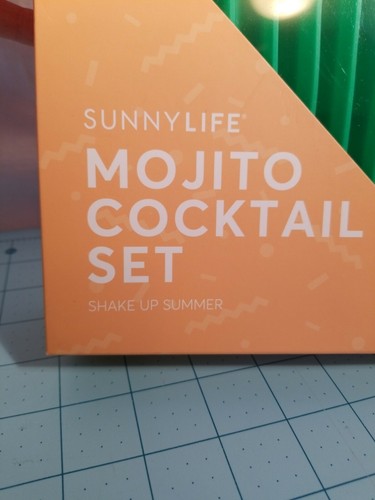 SunnyLife - Mojito Cocktail Set, Cactus Ice Tray, Zester, Muddler & Shot Glass - Picture 8 of 12