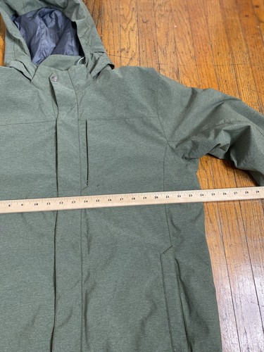 Exofficio Leshan Jacket Removable Hood Stand Up Collar Men’s Size L Green EUC - Picture 12 of 13