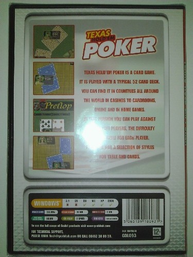 Texas Hold'Em Poker, PC CD-Rom Game - Picture 2 of 2