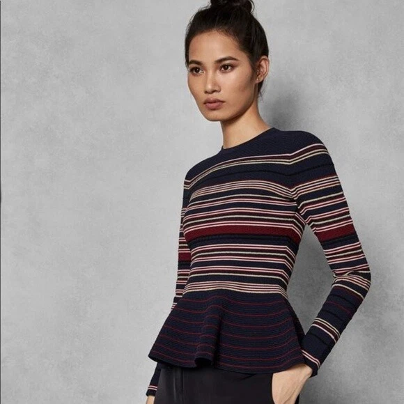 Ted baker peplum jumper cheap