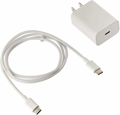Google 18W USB-C Power Adapter Cable For Pixel Phones + USB Port Devices NEW 