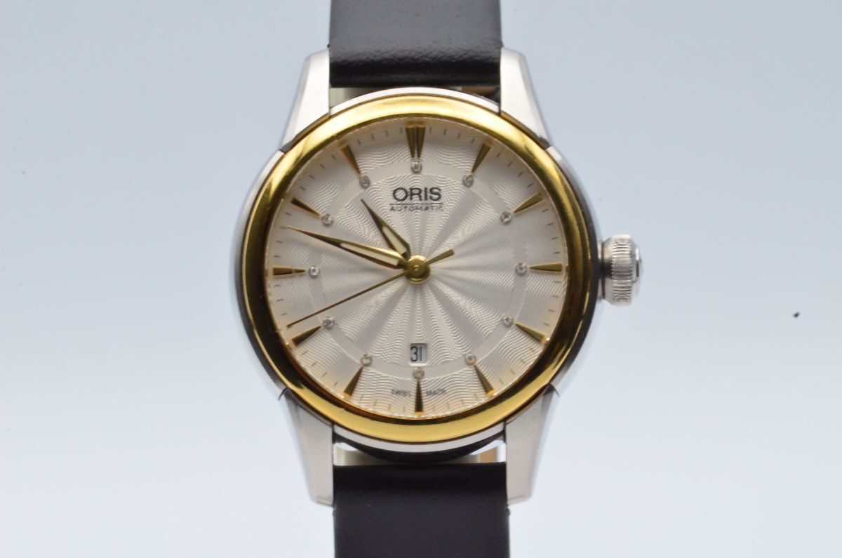 ORIS ATELIER DAMEN UHR 28MM AUTOMATIK STAHL/GOLD 7687 ARMBANDUHR