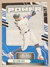 2021 Panini Absolute Baseball Nelson Cruz Power Green #PO-8 Minnesota Twins