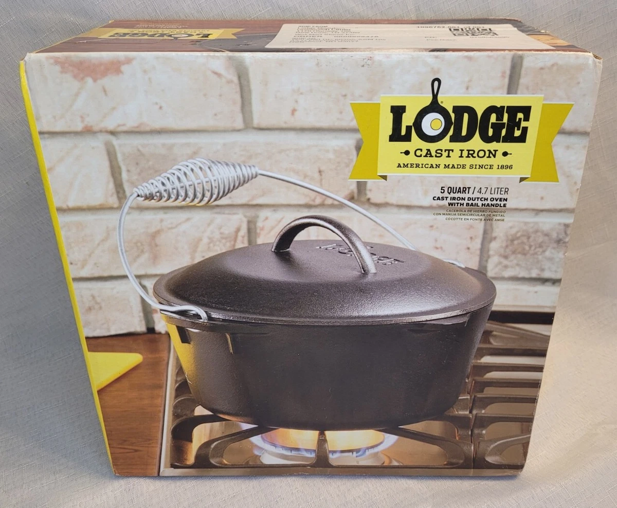 Lodge 5qt Cast Iron Dutch Oven