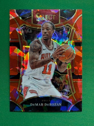 2023/24 PANINI SELECT DeMar DeROZAN Courtside bleu disco Prizm /75
