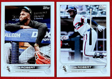 2022 Topps Series 1 Luis Robert Image Variation SP #107 w/ Base Card White Sox