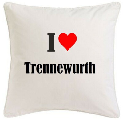 KISSENBEZUG I LOVE TRENNEWURTH 40CMX40CM AUS MIKROFASER