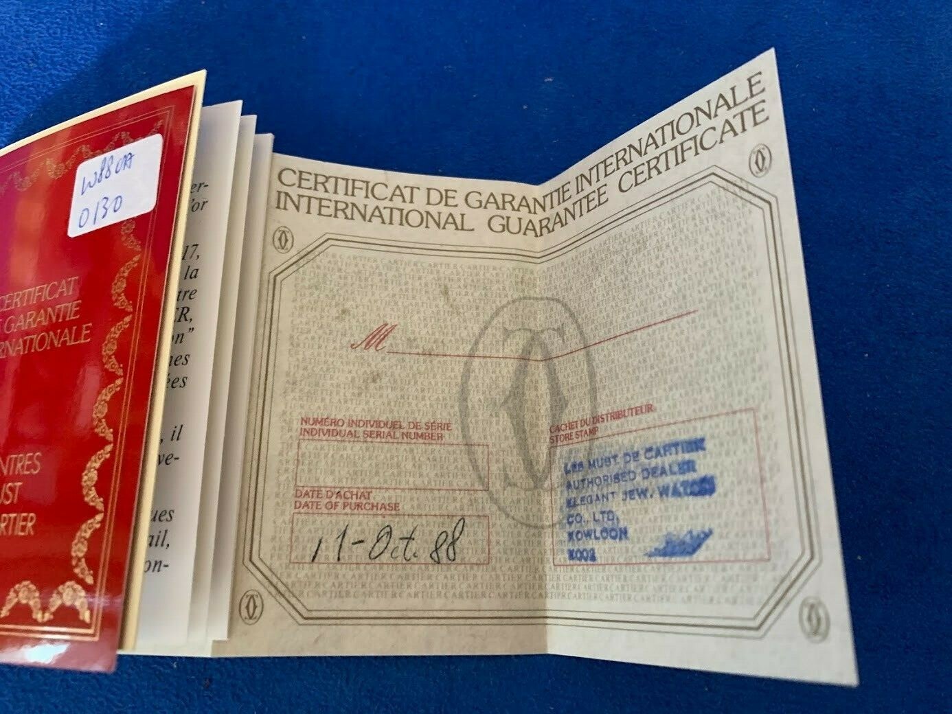 Vintage CARTIER Watch Must Vendome 925 Sterling Silver Leather Gold