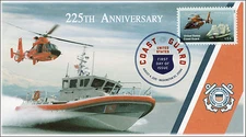 2015, Coast Guard, DCP, FDC, 225th Anniv, 15-195