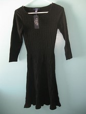 NWT Chaps by Ralph Lauren Black Sweater Dress