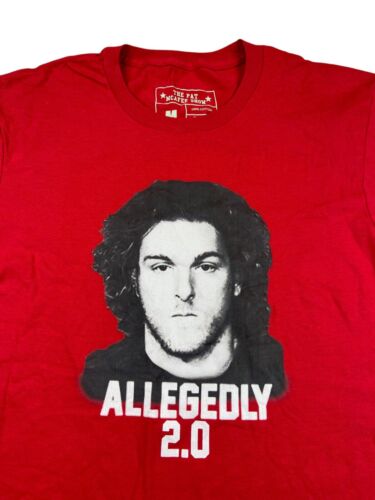 The Pat Mcafee Allegedly 2.0 Red T Shirt Size Large