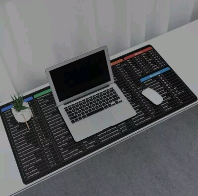 Excel Tastenkombinationen Spickzettel Büro Mauspad Tastatur Matten Schreibtisch 80x30cm