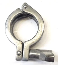 UNBRANDED SANITARY STAINLESS STEEL PIPE CLAMP WITH WING NUT 2"  CLAMP CONNECTION