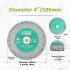 4/4.5/5'' Diamond Cutting Grinding Disc Saw Blade Porcelain Tile Cutter Tools