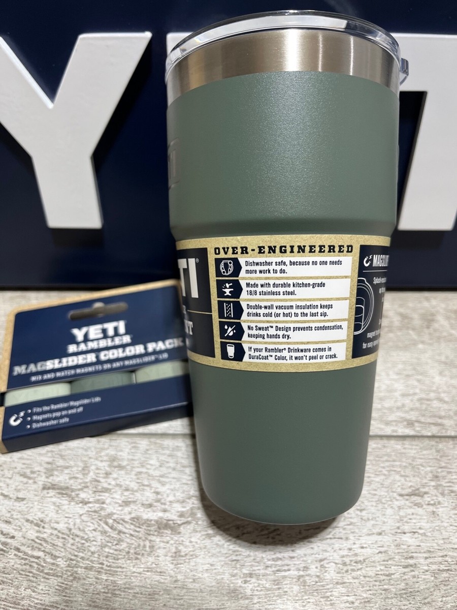 YETI Rambler 16oz pint/20oz Stackable Cup *CAMP GREEN!*w