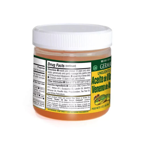 Extra Strength Snake Oil & Bee Venom Balm – Deep Penetrating Formula ⭐⭐⭐⭐⭐ - Picture 2 of 6