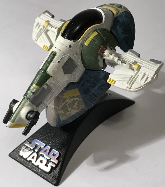 Star Wars Titanium Series Jango Fett Slave 1 AOTC 2004 3â Diecast Ship Stand TPM | eBay