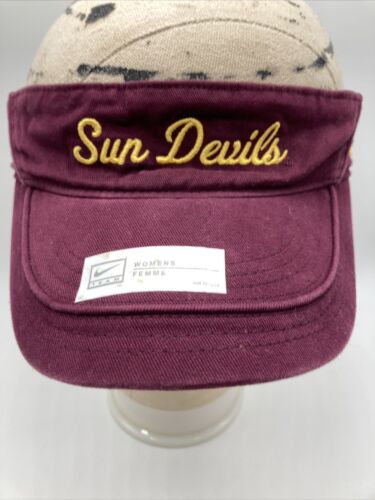 Arizona State Sun Devils Visor Hat Cap Strapback Nike Adult Woman’s Adjustable - Picture 2 of 9