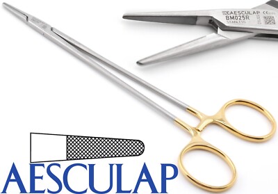 AESCULAP BM025R Durogrip Fine SERR X-DEL Tungsten Carb-Bite Needle
