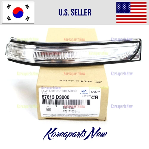 View Mirror Turn Signal Lens Left DRIVER 87613D3000 ⭐OEM⭐ Tucson 2016-2021