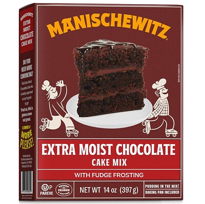 Manischewitz RED VELVET Cake Mix Vanilla Frosting Passover Kosher w Pan