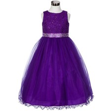 PURPLE Size 8 Flower Girl Dress Birthday Recital Bridesmaid Special Occasions