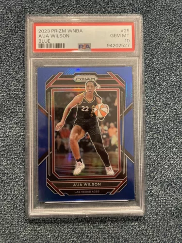 2023 Panini Prizm WNBA 2020 A'ja Wilson #25 PSA 10 Blue 022/175 PSA 10 Jersey #!