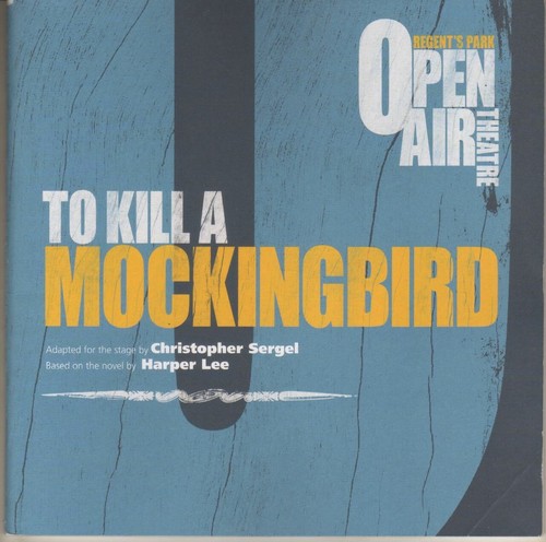 Robert Sean Leonard "Matar a un ruiseñor" Playbill Londres 2013 Regent's Park - Imagen 1 de 5