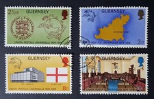 Guernsey: Centenary of UPU; complete used set; SG114-17