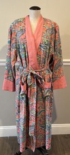 Victorias Secret Lounge Set Gold Label Pink Robe p/s-EUC