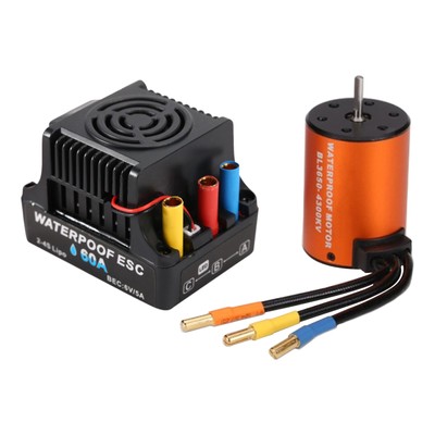 60A Brushless Motor + ESC Kombo für HSP 94123 94111 94170 RC-Autos Universal Neu