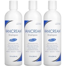 Vanicream Free  Clear Shampoo for Sensitive Skin Dye Free 12 Oz. Each 3-Pack